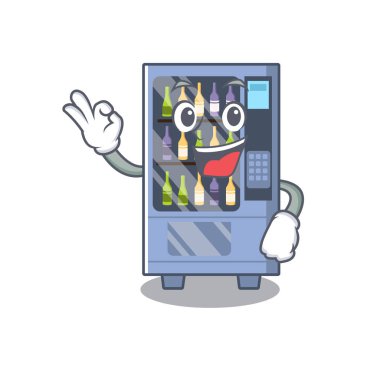 Bir maskot tamam şarap otomat