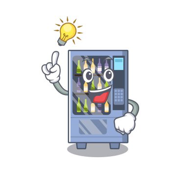 Bir fikir şarap otomat maskot şeklinde karakter var