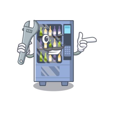 Mekanik şarap otomat maskot şeklinde karakter