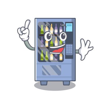Parmak şarap otomat maskot şeklinde karakter
