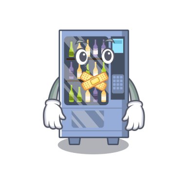 Sessiz şarap otomat maskot şeklinde karakter