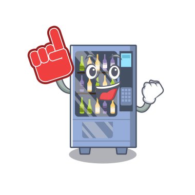 Köpük parmak şarap otomat maskot şeklinde karakter