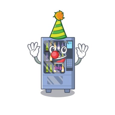 Palyaço şarap otomat maskot şeklinde karakter