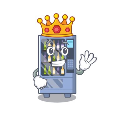 Kral şarap otomat maskot şeklinde karakter