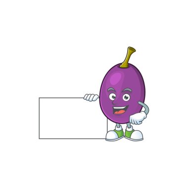 Beyaz arka plan üzerinde kurulu winne meyve çizgi film karakteri ile