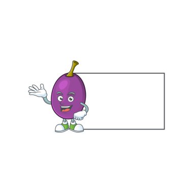 Beyaz arka plan üzerinde kurulu winne meyve çizgi film karakteri ile Thumbs up