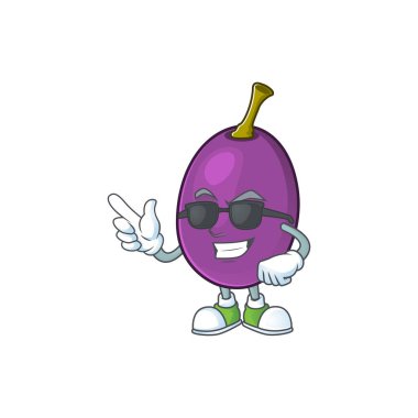 İçecek için maskot ile Süper serin winne meyve