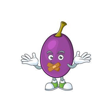 Bir karakter karikatür sessiz lezzetli winne meyve