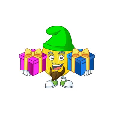 Sağlık maskotu için iki hediye kavun çizgi film karakteri getirin