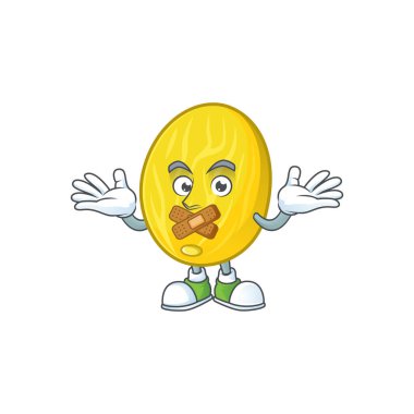 Sağlık maskotu için sessiz kavun çizgi film karakteri