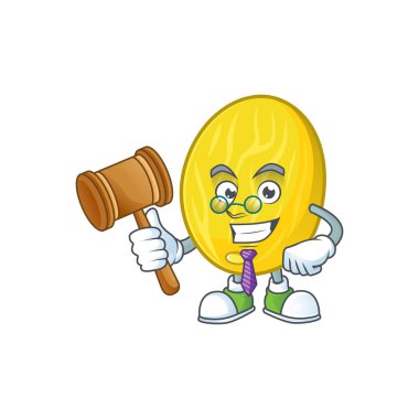 Sağlık maskotu için Yargıç kavun çizgi film karakteri