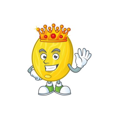 Sağlık maskotu için Kral kavun çizgi film karakteri