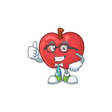 İşadamı elma meyve karakter maskot sağlık tatlı için