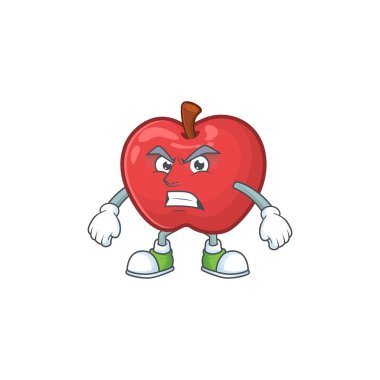 Sağlık tatlı için Scream elma meyve karakter maskot