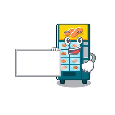 Kurulu fırın otomat ile karikatür izole