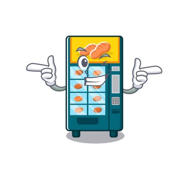 Karakter şeklinde Wink fırın otomat