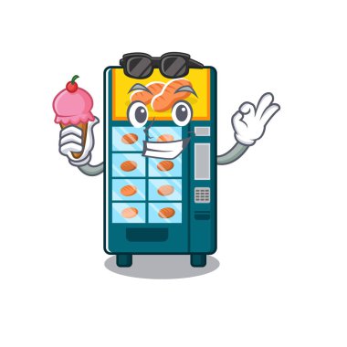 Karakter şeklinde dondurma fırın otomat ile