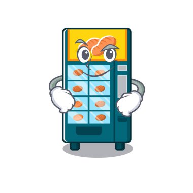 Karakter şeklinde sırıtan fırın otomat