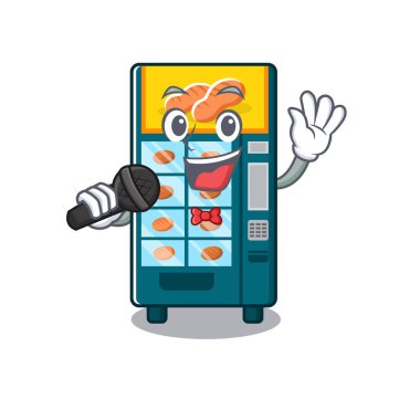 Bir maskot içinde Singing fırın otomat