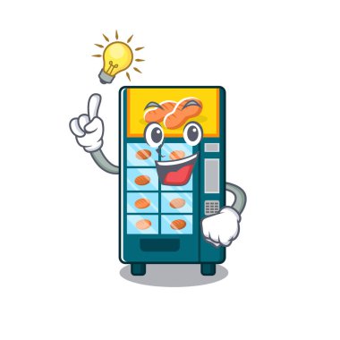 Karikatür bir fikir fırın otomat var