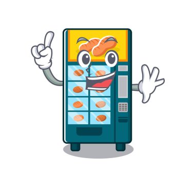 Karikatür parmak fırın otomat