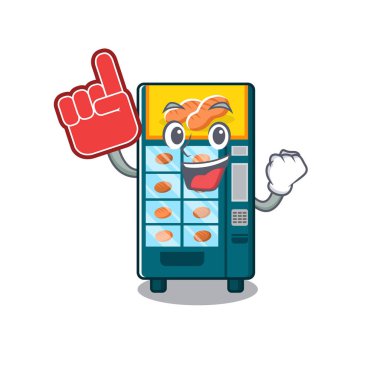 Karikatür köpük parmak fırın otomat