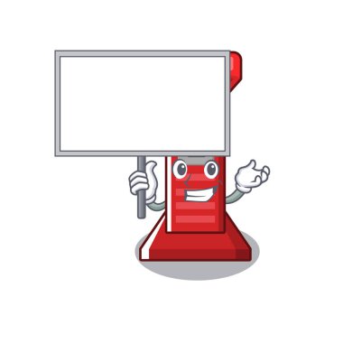 Masa boks oyun makinesi maskot izole getir