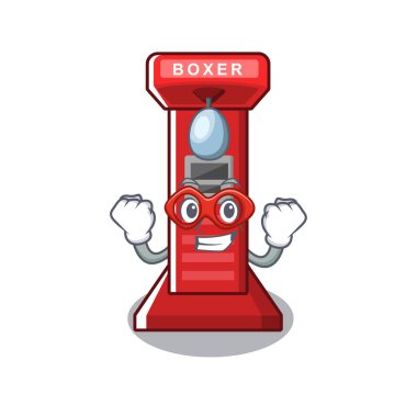 Çizgi film süper kahraman boks oyunu makinesi