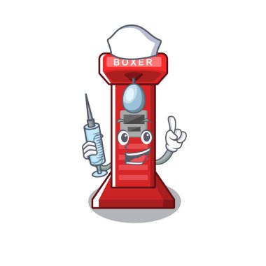 Çizgi film hemşire boks oyun makinesi