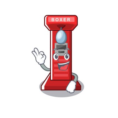 Çizgi film de Tamam boks oyunu makinesi