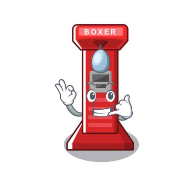 Karikatür şeklinde bana boks oyunu makine arayın