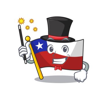 Karakter ile Sihirbaz bayrak şili