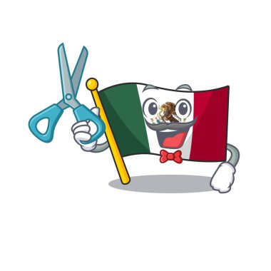 Çizgi film şeklinde Berber bayrağı Meksika