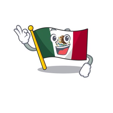 Maskot şeklinde Tamam bayrak meksika karakteri
