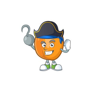 Besleyici maskot için Korsan kayısı çizgi film karakteri