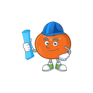 Karikatür şeklinde Mimar mandalina tatlı