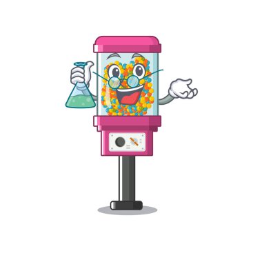 Bir karikatür Profesör şeker otomat