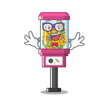 Bir karikatür geek şeker otomat