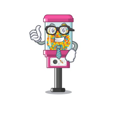 Bir karikatür işadamı şeker otomat