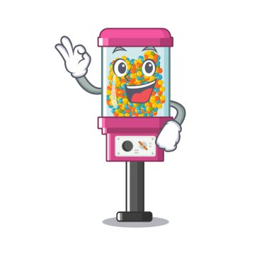 Bir karikatür tamam şeker otomat