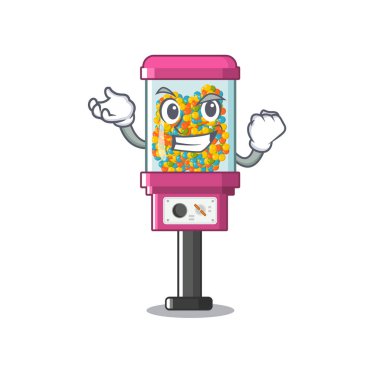 Bir karikatür başarılı şeker otomat
