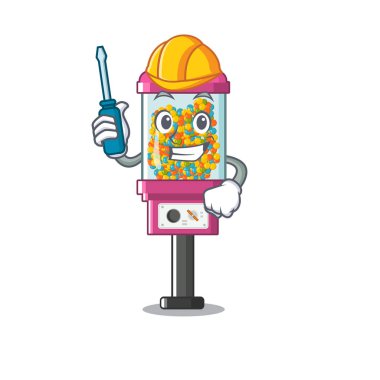 Karikatür otomotiv şeker otomat