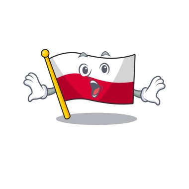 Sürpriz bayrak polonya karakteri izole kaldırdı