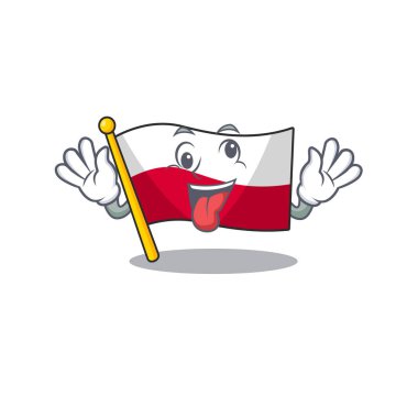 Karikatür şeklinde Crazy flag polonya