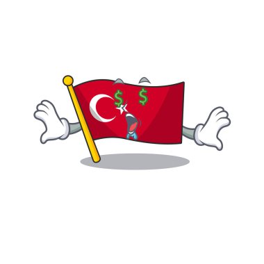 Maskot çekmecesinde Money eye türkiye karakter bayrağı