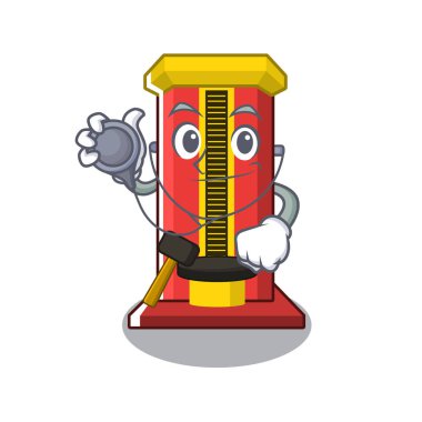 Doktor çekiç karikatür şekilli karakter oyun makinesi