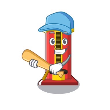 Beyzbol çekiç çizgi film şekilli karakter oyun makinesi oynamak