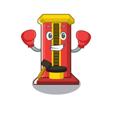 Boks çekiç karikatür şekilli karakter oyun makinesi