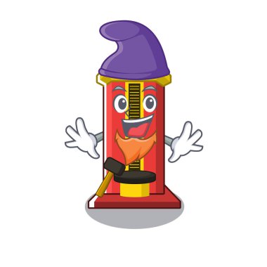 Elf çekiç karikatür şekilli karakter oyun makinesi