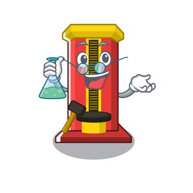 Karikatür Profesör çekiç oyun makinesi